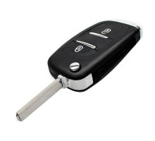 Выкидной ключ, корпус под чип, 2кн, Peugeot, ниша CE0523, VA2, NEW