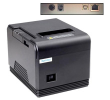 Термопринтер POS чековий принтер USB+LAN з автообрізанням XP-Q200 80мм