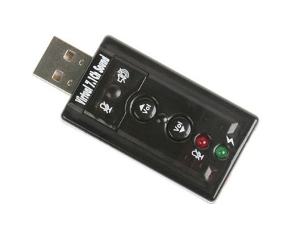 USB Звуковая карта 7.1 3D звук регулятор громкости