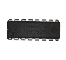 Чіп SN74HC595N 10ШТ 74HC595N DIP-16, Зсувний регістр 8-бітний