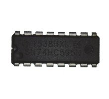 Чіп SN74HC595N 10ШТ 74HC595N DIP-16, Зсувний регістр 8-бітний