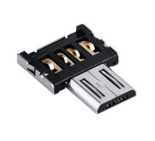 OTG переходник адаптер USB мама - MicroUSB папа для Android