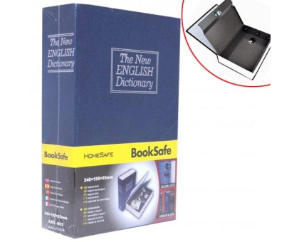 Книга, книжка сейф на ключі, метал, англійський словник M 240х155х55мм