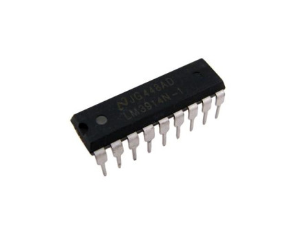 Чіп LM3914N-1 10ШТ LM3914 DIP-18, Драйвер LED індикаторів