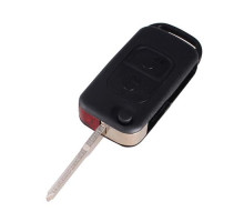 Викидний ключ, корпус під чіп, 2кн, Mercedes, HU64