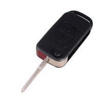 Выкидной ключ, корпус под чип, 2кн, Mercedes, HU64