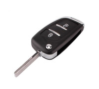 Викидний ключ, корпус під чіп, 2кн DKT0269, Citroen, ніша CE0536, HU83