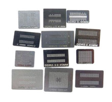 Набір з 12 BGA трафаретів для пам'яті DDR, DDR2, DDR3