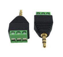 Переходник 3.5мм TRS mini-jack джек папа - клеммники 3pin