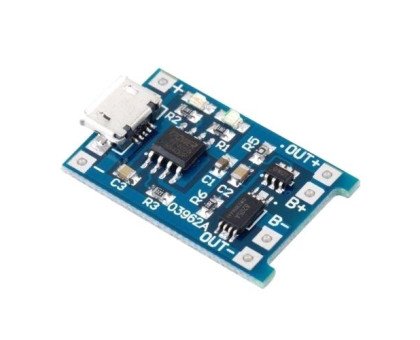 Модуль зарядки літієвих Li-ion батарей від MicroUSB і захист DW01
