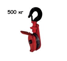 Блок грузовой монтажный одношкивный с крюком 500кг