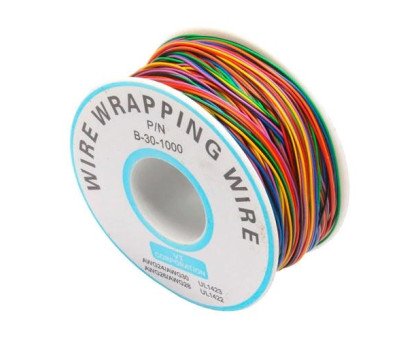 Провод монтажный 30AWG 0.25мм 300м 8 цветов для монтажа накруткой