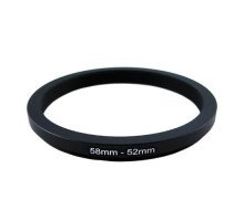 Понижающее степ кольцо 58-52мм для Canon, Nikon
