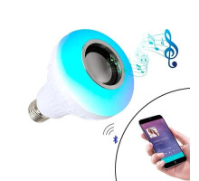Умная LED RGB Лампа с Bluetooth динамиком 6+3Вт, пультом ДУ, музыкальная