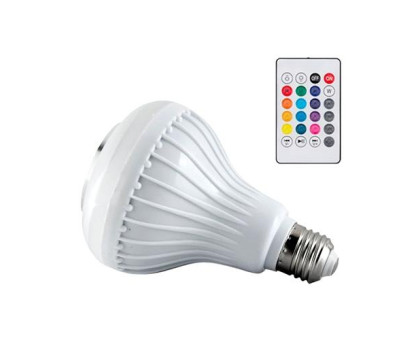 Умная LED RGB Лампа с Bluetooth динамиком 6+3Вт, пультом ДУ, музыкальная