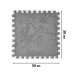 Килимок пазл плюшевий підлоговий 30x30см м’який, 10шт, EVA, сірий