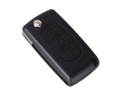 Выкидной ключ, корпус под чип, 3кн, Citroen, ниша CE0523