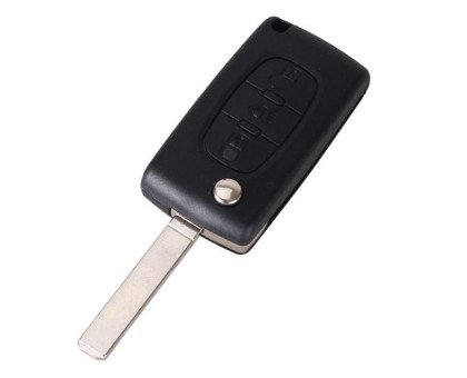 Викидний ключ, корпус під чіп, 3кн, Citroen, ніша CE0523