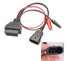 Перехідник з OBD2 16pin мама на Fiat Alfa Romeo Lancia Chery 3pin тато