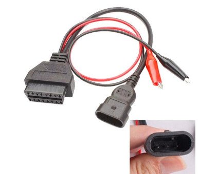 Переходник с OBD2 16pin мама на Fiat Alfa Romeo Lancia Chery 3pin папа