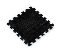 Килимок пазл плюшевий підлоговий 30x30см м’який, 10шт, EVA, чорний