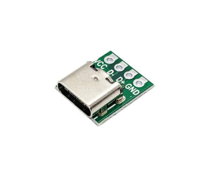 Плата-перехідник USB Type-C 3.1 16pin на DIP 2.54мм, 10шт, тестова PCB