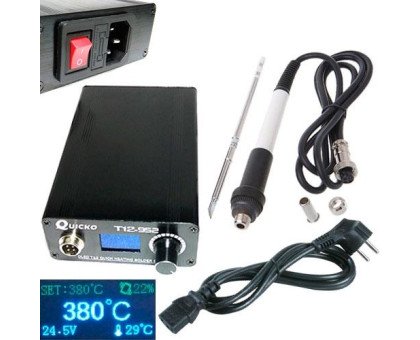 Паяльна станція QUICKO T12-952 OLED на жалах Hakko T12 108Вт з БЖ