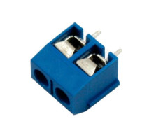 Клеммная колодка на 2 контакта, шаг 5мм KF301-2P