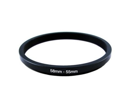Понижуюче степ кільце 58-55мм для Canon, Nikon