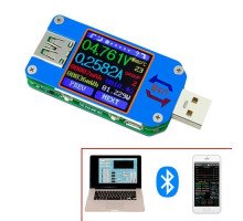 USB тестер струму, напруги, ємності Bluetooth Android RD UM25C
