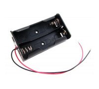 Батарейний відсік для 2x 18650, 7.4В бокс кейс з дротами, Arduino
