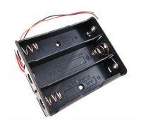 Батарейний відсік для 3x 18650, 11.1В бокс кейс з дротами, Arduino