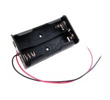 Батарейний відсік для 2x 18650, 7.4В бокс кейс з дротами, Arduino