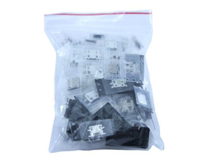 100x MicroUSB разъем гнездо 5-ти контактное, набор