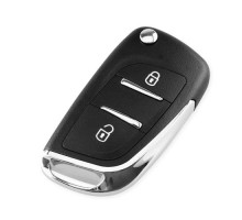 Выкидной ключ, корпус под чип, 2кн DKT0269, Peugeot, VA2, NEW