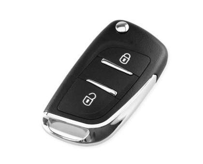 Выкидной ключ, корпус под чип, 2кн DKT0269, Peugeot, VA2, NEW