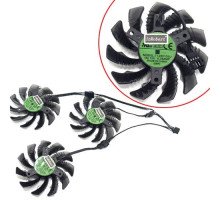 Вентиляторы 3шт 75мм 12В 4пин T128010SU GTX 980 1060 1070 1080, оригинал