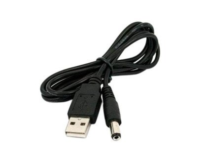 Кабель переходник USB - 5.5x2.1мм 5.5x2.5мм 1.5м для светильника ночника