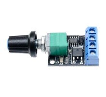 ШІМ регулятор швидкості двигуна DC 5-16В 10А Mini PWM обертів 0-99%