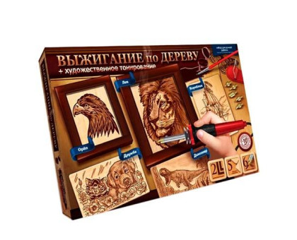 Набор для выжигания по дереву с пирографом, Danko Toys