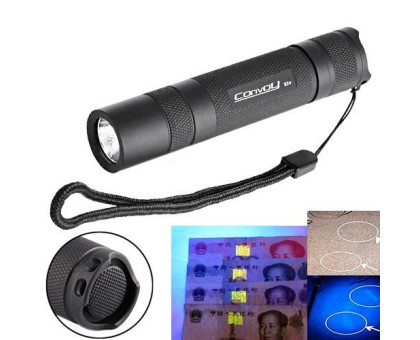 Фонарь ультрафиолетовый Convoy S2+ Nichia UV 700мА 365нм УФ