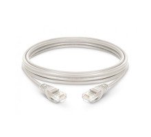 Патч-корд RJ45 2.6м, мережевий кабель UTP CAT5e 8P8C, LAN, білий
