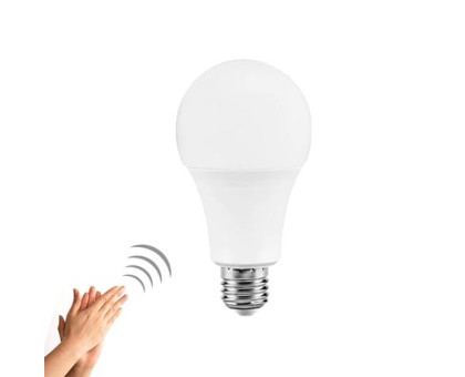 Лампа світлодіодна з датчиком звуку і освітленості E27, 9Вт LED