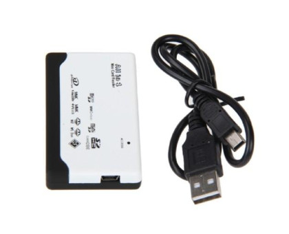 USB Mini/MicroSD, SD MMC, xD M2 MS Duo CF кардрідер