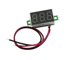 Цифровий вольтметр 4.5-30В LED вимірювач напруги вольтажа
