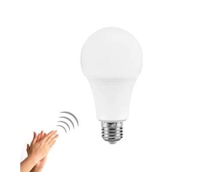 Лампа світлодіодна з датчиком звуку і освітленості E27, 9Вт LED