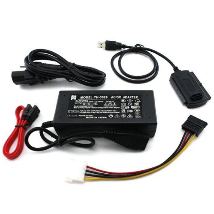 Переходник USB - SATA, IDE, 2.5/3.5 + блок питания