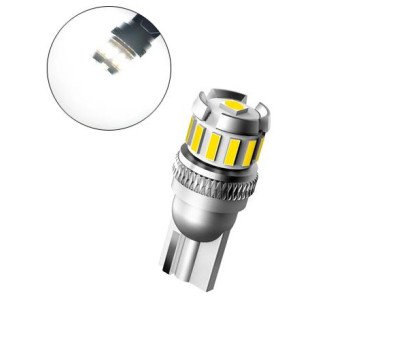 LED T10 W5W лампа в автомобиль, 12+1 SMD 4014 3030, с обманкой, белый