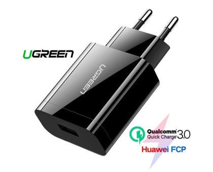 USB мережевий зарядний пристрій QC3.0, 5/9/12В 18Вт Ugreen CD122