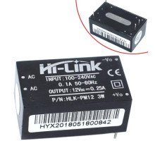 Преобразователь напряжения компактный AC-DC 220В-12В 0.25А HLK-PM12
